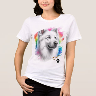 Cool Typography Name Pet's Simple Modern Tri-Blend Shirt