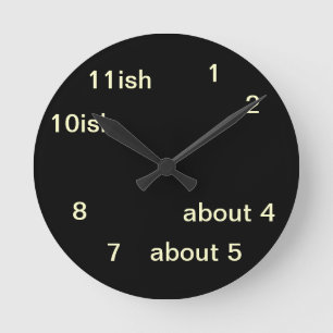 Cool Uber Geek Hipster Black One-ish Clock 2