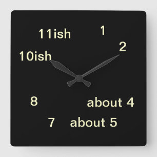 Cool Uber Geek Hipster Black One-ish Clock 3