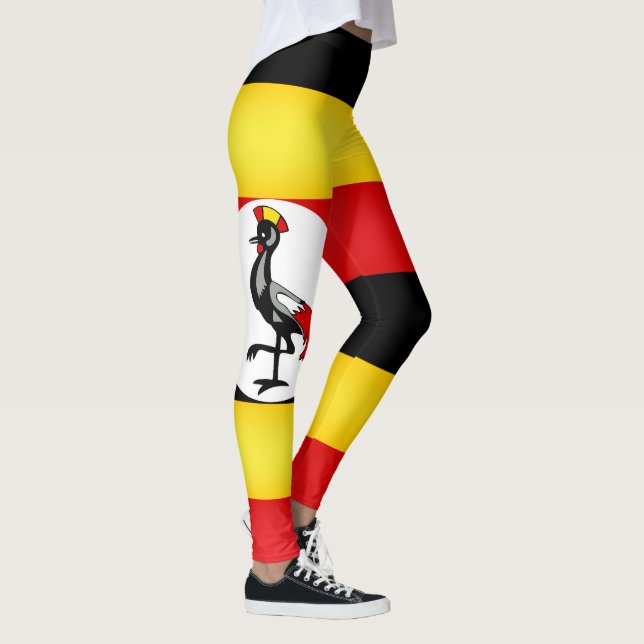 Cool Uganda Flag Fashion Leggings (Right)