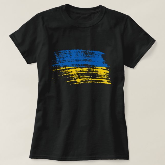 Cool Ukrainian flag design T-Shirt (Design Front)