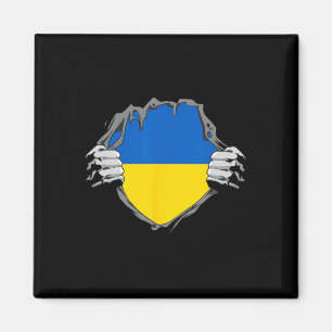 Cool Ukrainian Flag Shirt Ukrainian Hero Magnet