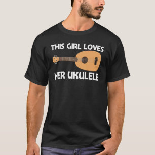 Cool Ukulele For Girls Kids Musical Instrument T-Shirt