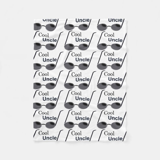 Cool Uncle Fleece Blanket (Front)