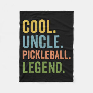 Cool uncle pickleball legend fleece blanket