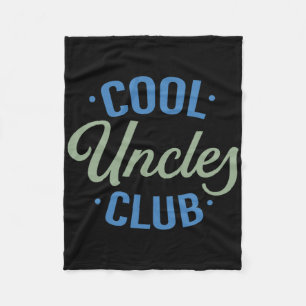 Cool Uncles Club Best Uncle Ever Funny Pocket Fath Fleece Blanket