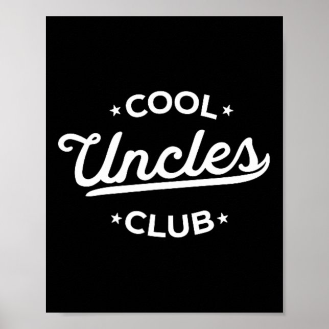 Cool Uncles Club Best Uncle Ever Funny Pocket Fath Poster (Front)