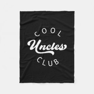 Cool Uncles Club Best Uncle Ever Funny Pocket  Fleece Blanket
