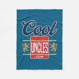 Cool Uncles Club For New Uncle Father's Day Uncle Fleece Blanket