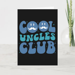 Cool Uncles Club Groovy Retro Fathers Day New Uncl Card