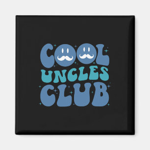 Cool Uncles Club Groovy Retro Fathers Day New Uncl Magnet