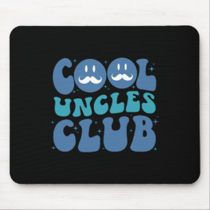 Cool Uncles Club Groovy Retro Fathers Day New Uncl Mouse Pad