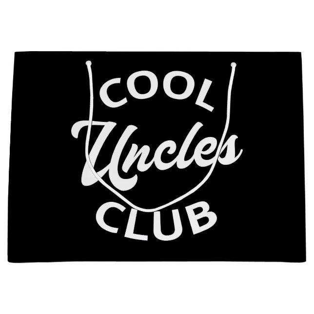 Cool Uncles Club I Large Gift Bag (Front)