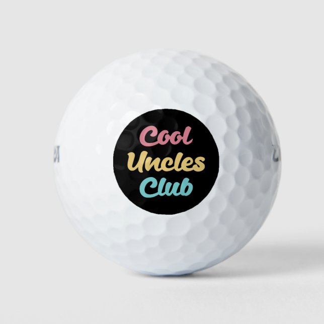 Cool Uncles Club II Golf Balls (Front)