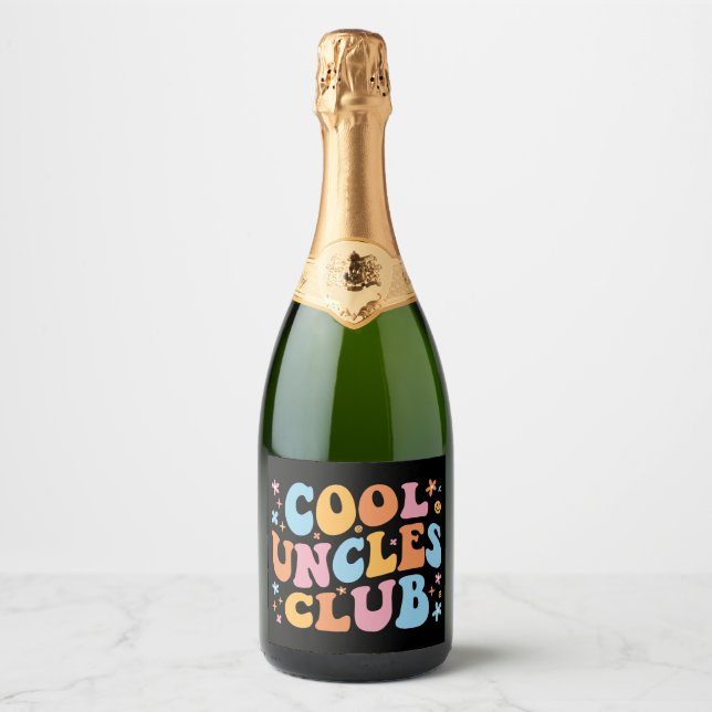 Cool Uncles Club III Sparkling Wine Label (Front)