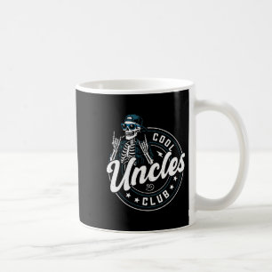 Cool Uncles Club Shirt Funny Skeleton Uncle Men Coffee Mug