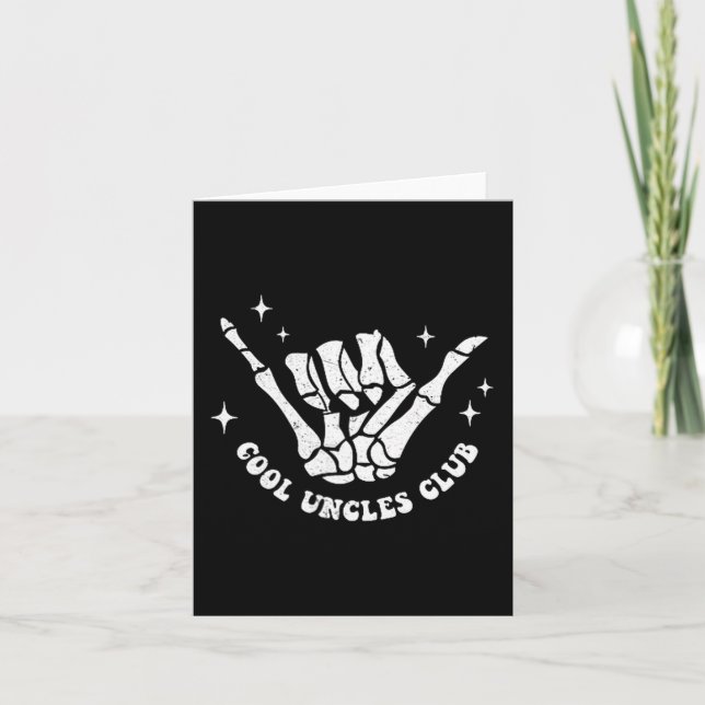 Cool Uncles Club Uncle Cke Birthday Father's Day  Card (Front)