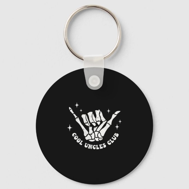 Cool Uncles Club Uncle Cke Birthday Father's Day  Key Ring (Front)