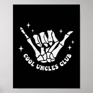 Cool Uncles Club Uncle Cke Birthday Father's Day  Poster