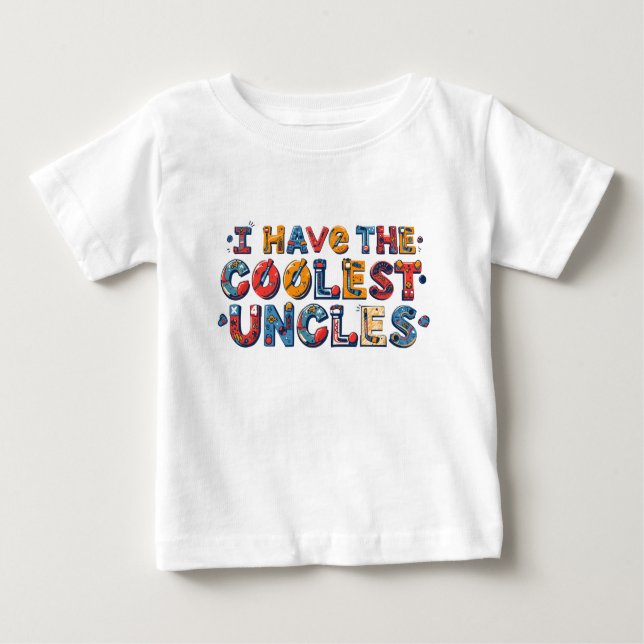 Cool Uncles that Play Hockey Toddler Shirt (Front)