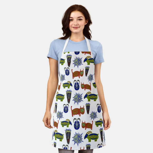 Cool Uneven Pattern Apron (Worn)