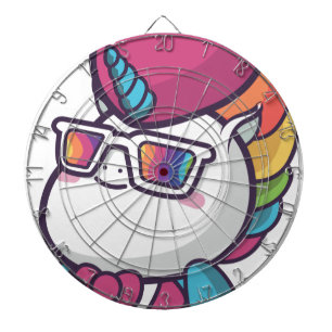 Cool unicorn dartboard