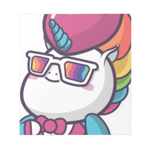 Cool unicorn notepad