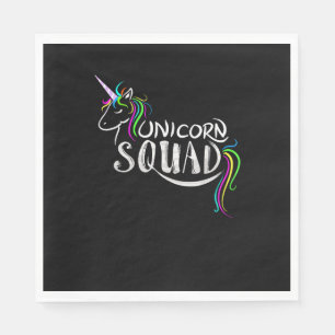Cool Unicorn Squad _ Funny Magical Equestrian Team Napkin