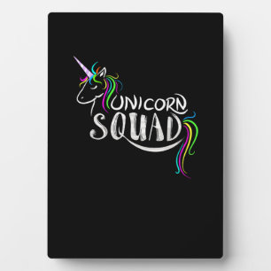 Cool Unicorn Squad _ Funny Magical Equestrian Team Plaque