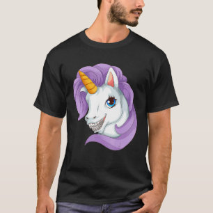 Cool Unicorn With Dental Braces Funny Horn Horse S T-Shirt