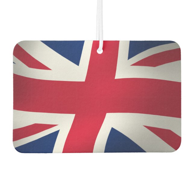COOL UNION JACK UK FLAG CAR AIR FRESHENER (Front)