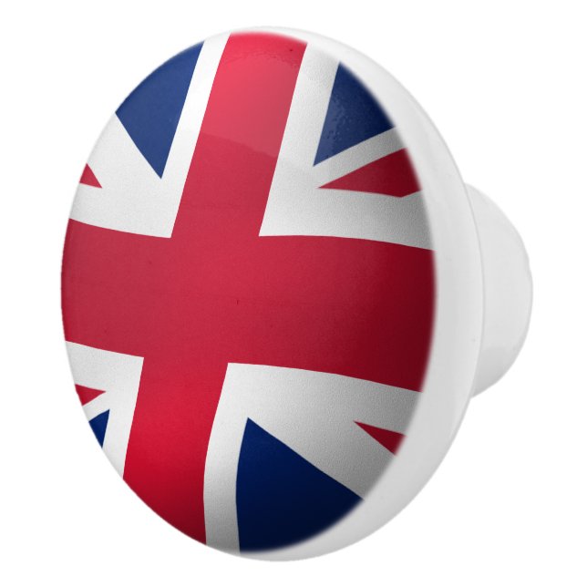 COOL UNION JACK UK FLAG CERAMIC KNOB (Right)