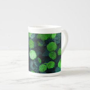 Cool, unique art of floral / flower pattern bone china mug