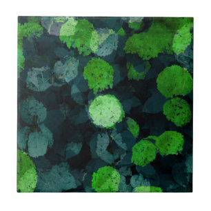 Cool, unique art of floral / flower pattern ceramic tile
