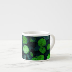 Cool, unique art of floral / flower pattern espresso cup