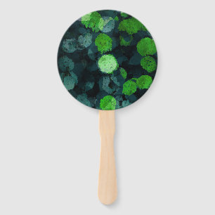 Cool, unique art of floral / flower pattern hand fan