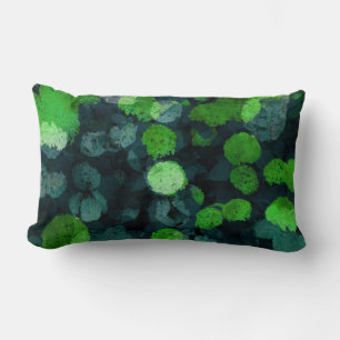 Cool, unique art of floral / flower pattern lumbar cushion