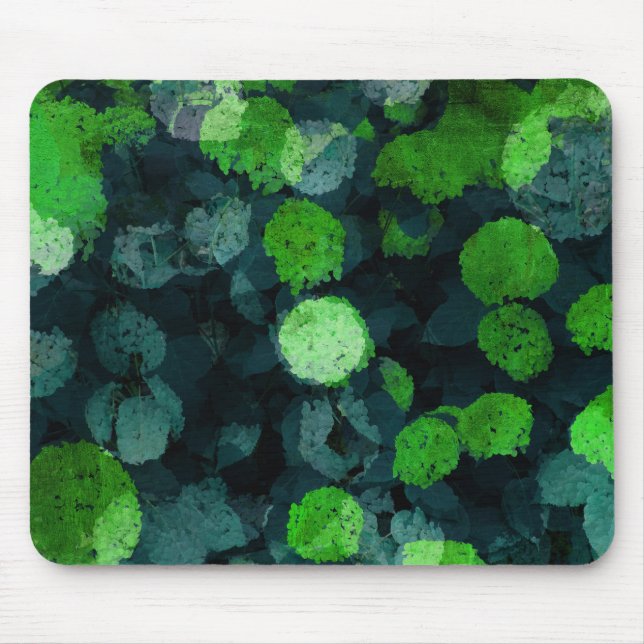 Cool, unique art of floral / flower pattern mouse pad (Front)