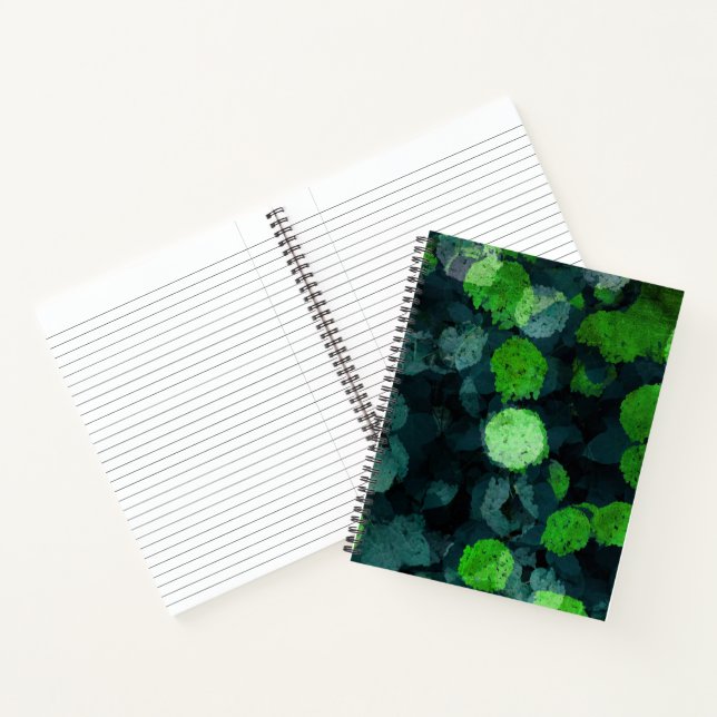 Cool, unique art of floral / flower pattern notebook (Inside)