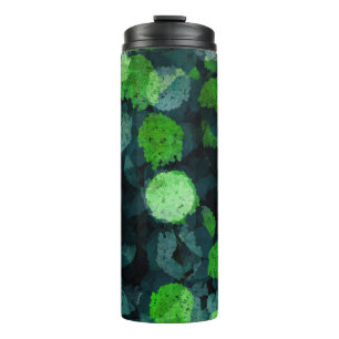 Cool, unique art of floral / flower pattern thermal tumbler