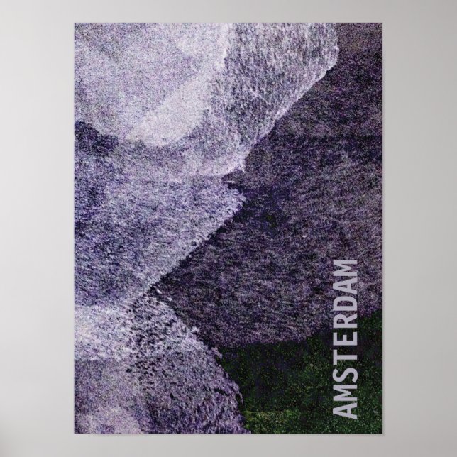 Cool, unique modern Amsterdam design art Poster (Front)