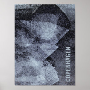 Cool, unique modern Copenhagen design art Poster