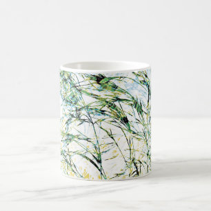 Cool, unique modern flowers floral design art coffee mug