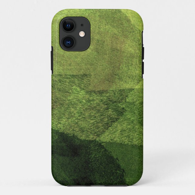 cool, unique modern green painting design art Case-Mate iPhone case (Back)