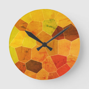 Cool Unique Rustic Pattern Round Clock