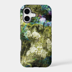 Cool, unique, trendy digital art of flower pattern