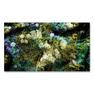 Cool, unique, trendy digital art of flower pattern 	Magnetic business card