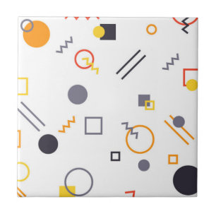Cool, unique, trendy, urban abstract illustration ceramic tile