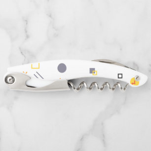 Cool, unique, trendy, urban abstract illustration corkscrew