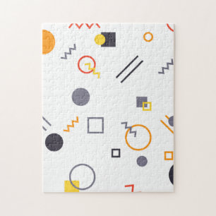 Cool, unique, trendy, urban abstract illustration jigsaw puzzle